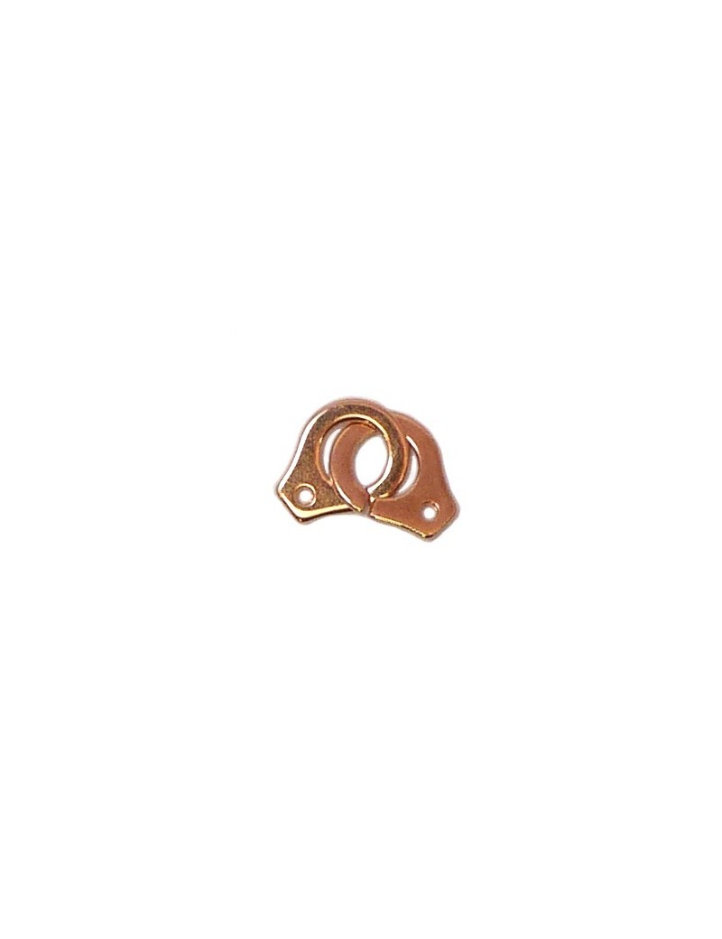 Fermoir menottes rose doré 12x24 mm Fermoir menottes rose doré 12x24 mm