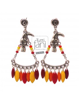 Boucles d'oreilles toucans...