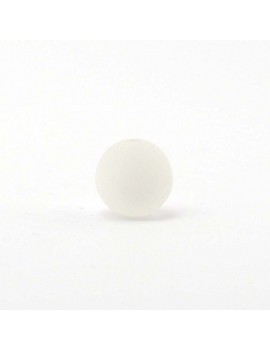 Perle polaris mat 14 mm blanc
