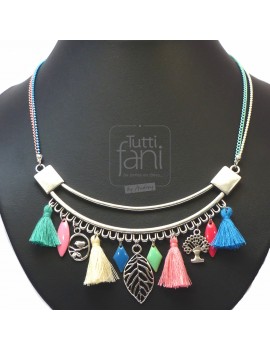 Collier plastron couleurs...