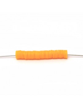 Perle Heishi orange 5 mm