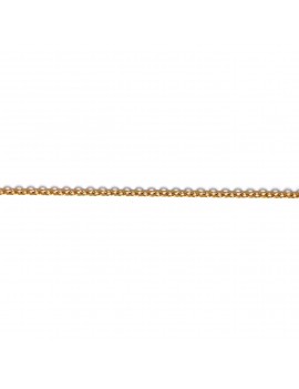 Chaine fine acier inoxydable doré 2x1,5 mm - 20 cm