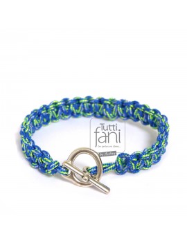 Bracelet homme macramé bleu...