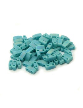 Half-Tila turquoise mat 412 - 3 grs