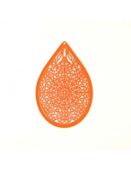 Estampe goutte 32x48 mm orange