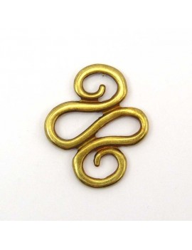 Serpentin bronze 25x30 mm