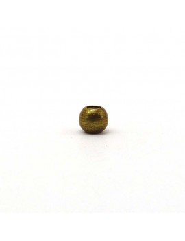 Perle lisse bronze 5 mm