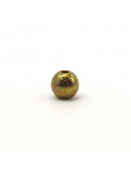 Perle lisse bronze 8 mm