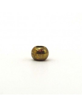 Perle lisse bronze 6x8 mm