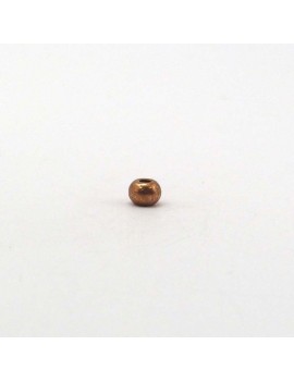 Perle lisse cuivre 4 mm