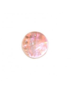 Sequin en nacre rose clair...