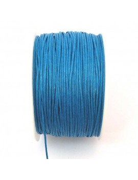 Coton ciré 1 mm turquoise -...