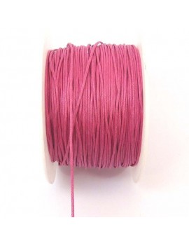 Coton ciré 1 mm fushia - 50 cm