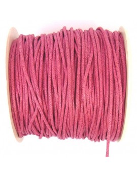 Coton ciré 2 mm fushia - 50 cm