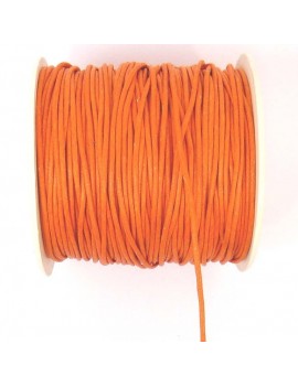 Coton ciré 2 mm mandarine -...