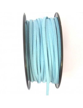 Daim 3 mm bleu turquoise -...