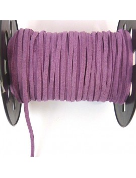 Daim 3 mm violet - 50 cm