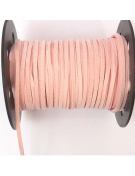 Daim 3 mm rose pâle - 50 cm