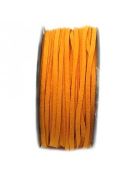 Daim 3 mm mandarine - 50 cm