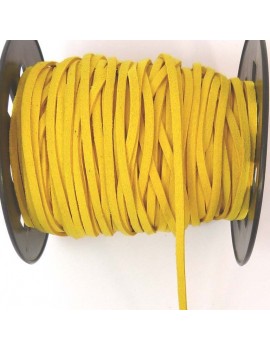 Daim 3 mm jaune - 50 cm