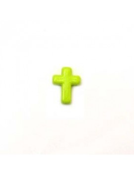 Croix en résine 12x15 mm vert