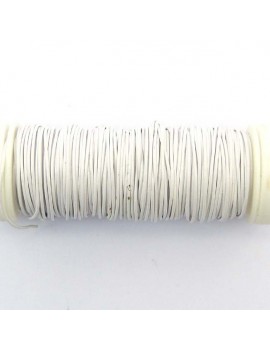 Fils de cuivre 0,5 mm blanc...