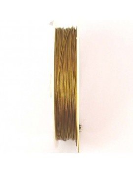 Câble métallique doré 0,45 mm x1m