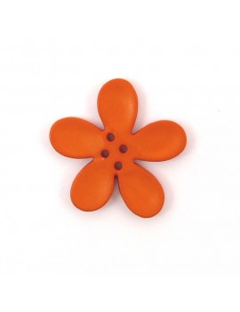 Bouton orchidée 30 mm orange