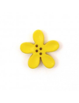 Bouton orchidée 20 mm jaune