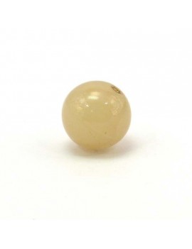 Perle ronde beige 14 mm