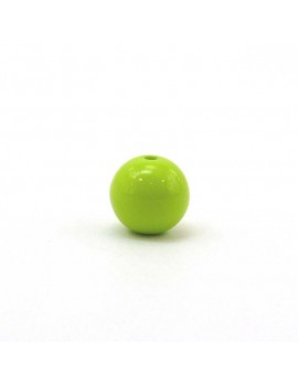 Perle 12 mm vert pomme