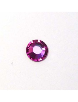 Strass plat 6,50 mm fuchsia...