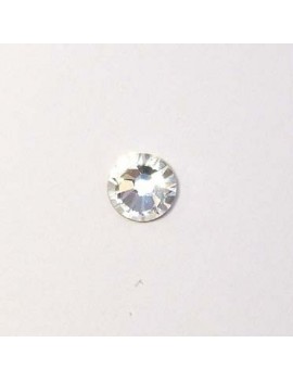 Strass plat 6,50 mm cristal...