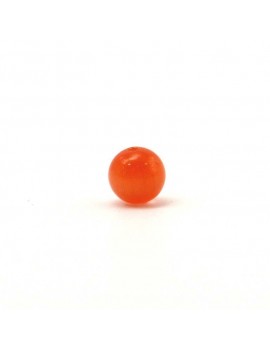 Perle Oeil de chat 4 mm orange