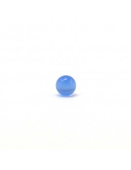 Perle Oeil de chat 4 mm bleu