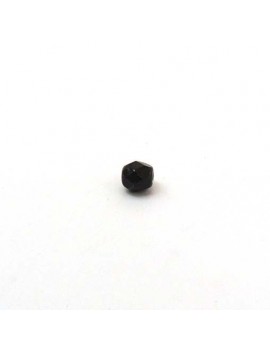 Perle à facettes noir 4 mm