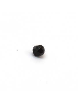 Perle à facettes noir 6 mm