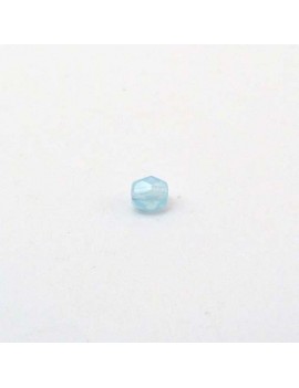 Perle à facettes bleu ciel...