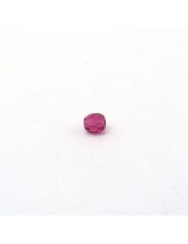 Perle à facettes fuschia 4 mm