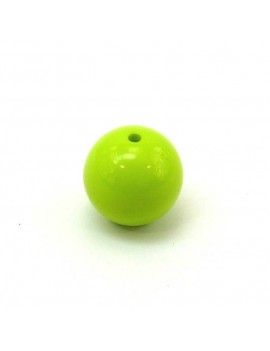 Perle 16 mm vert pomme