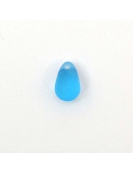 Goutte bleu mat 5x9 mm