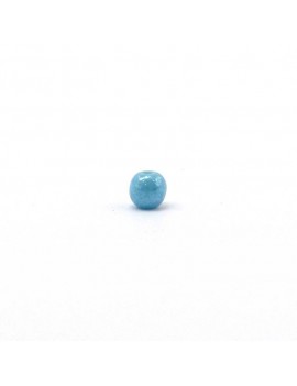 Perle ronde bleue 4 mm