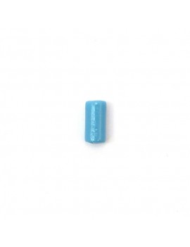 Perle tube bleu clair 4x8 mm