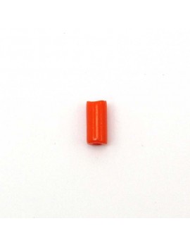 Perle tube orange 4x8 mm