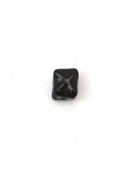 Perle cube noir 7x9 mm