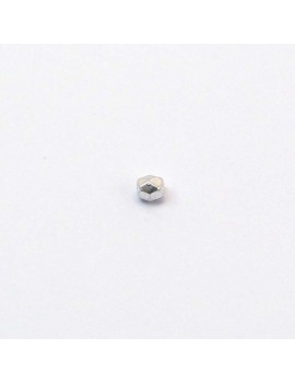 Perle à facettes argent 3 mm