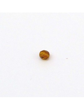 Perle à facettes marron 3 mm