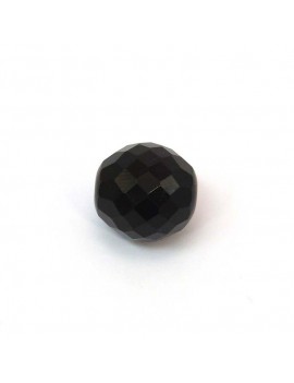 Perle à facettes noir 12 mm