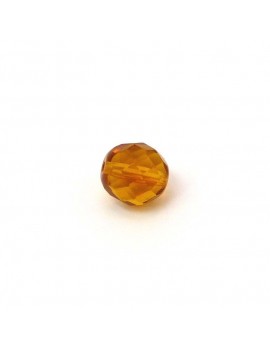 Perle à facettes ambre 10 mm