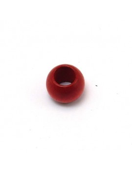 Perle bois rouge 14 mm